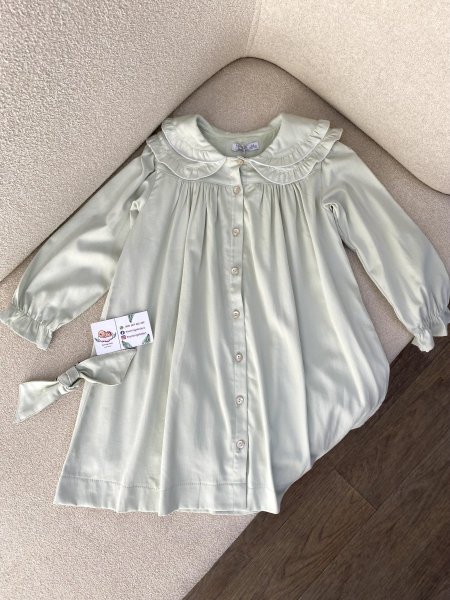 فستان بناتي فستقي