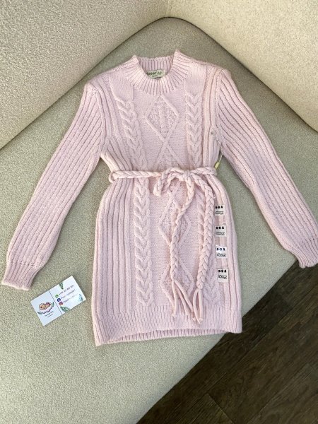 فستان بناتي صوف ناعم