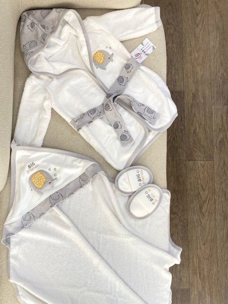 بكج استحمام رمادي