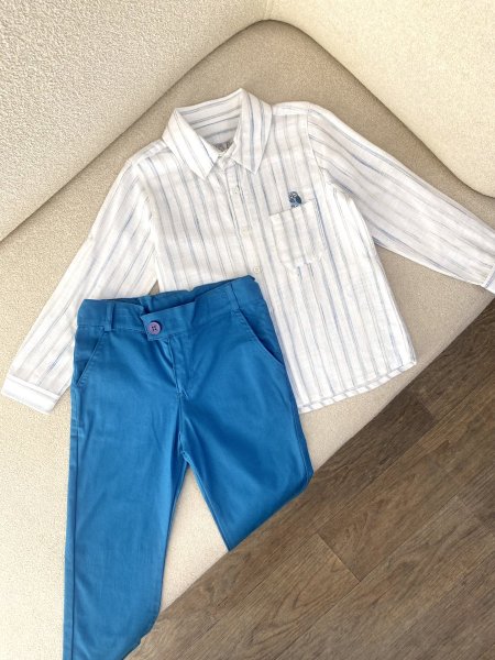 طقم ولادي سنوات أزرق