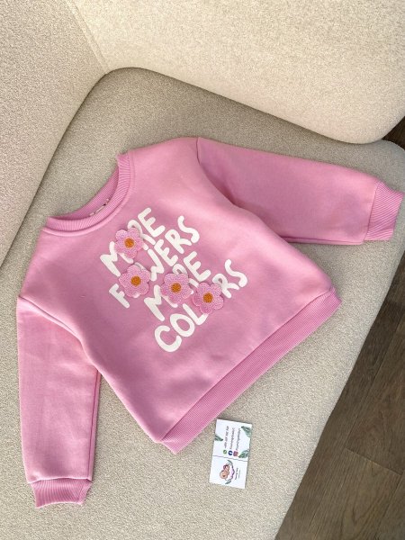 بلوزة فوتر مبطن زهري