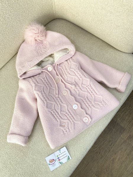 جاكيت صوف بناتي مبطن