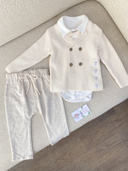 طقم بدلة صوف ولادي