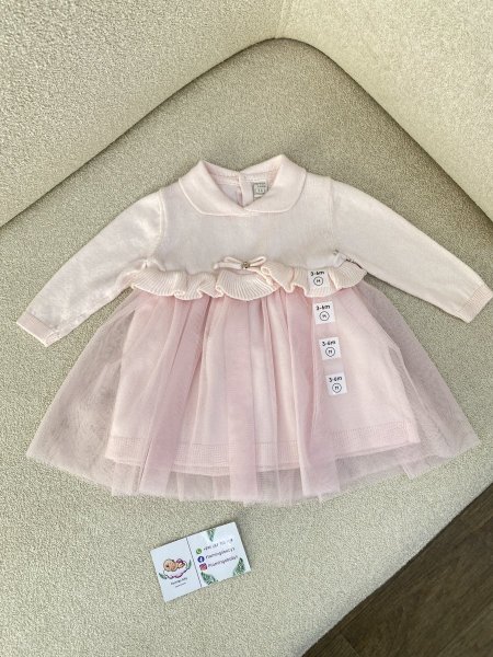 فستان صوف ناعم زهري