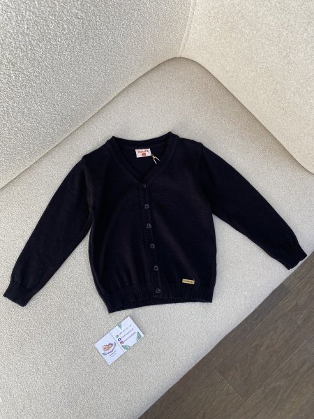 جاكيت صوف ناعم أسود