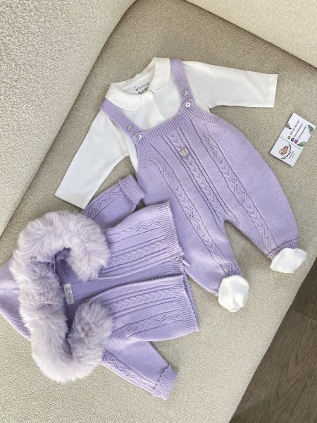 طقم أفرهول نهدي صوف