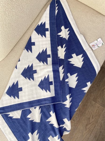 حرام بيبي صوف كحلي وأبيض