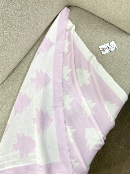 حرام بيبي صوف زهري وأبيض